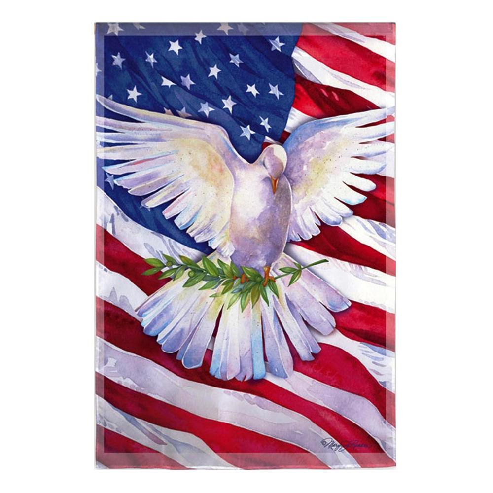 Meadow Creek 1.04 ft. x 1.5 ft. Peace Dove Garden FlagZHD141423P The