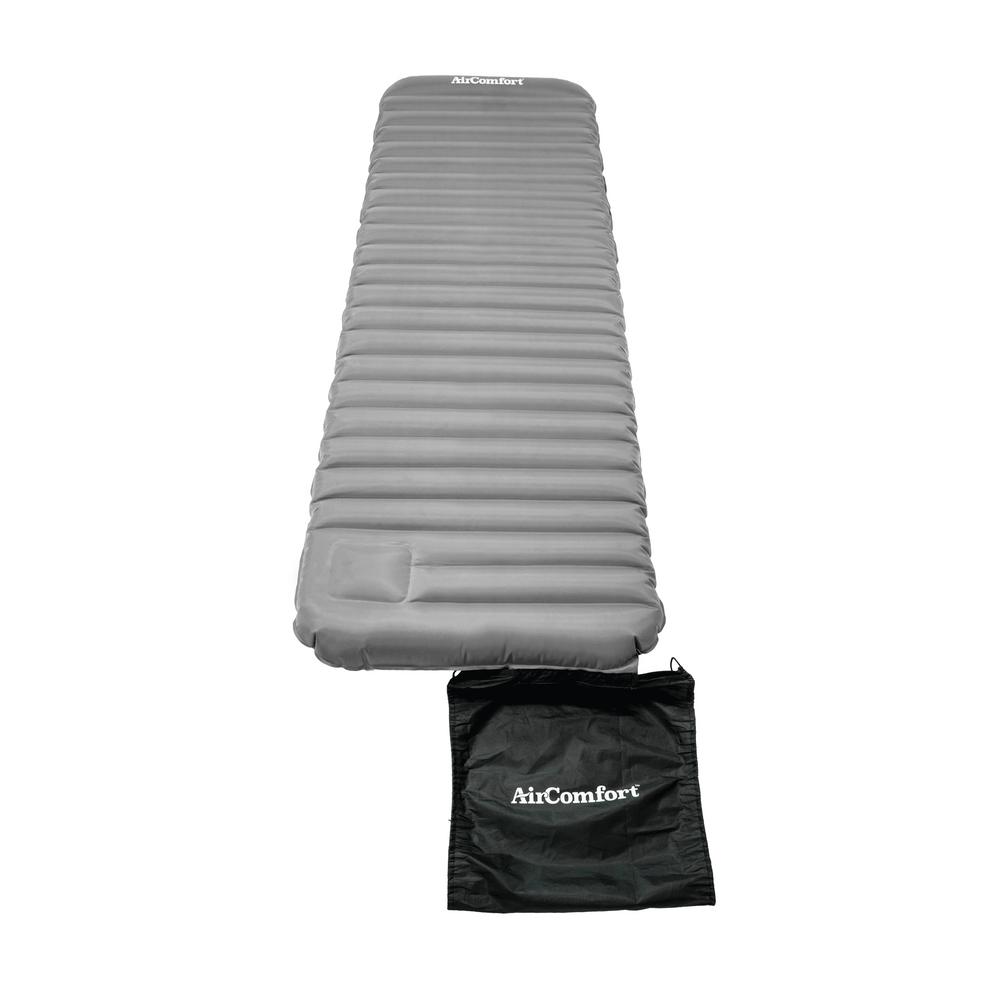 Air Comfort Roll Go Inflatable Sleeping Pad Large Grey