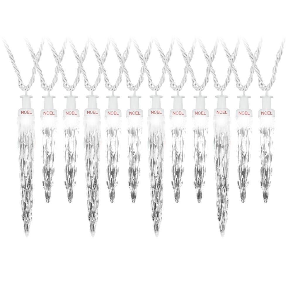 UPC 191245160953 product image for LightShow 23 ft. ColorMotion 24-Light White Deluxe Christmas Icicle LED String L | upcitemdb.com