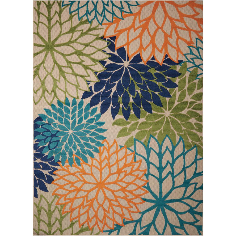 Nourison Aloha Multicolor 8 Ft X 11 Ft Indoor Outdoor Area Rug