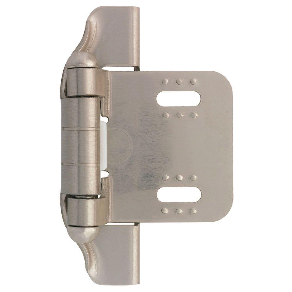 Amerock 1/4 in. Satin Nickel Double-Demountable Inset Hinge ...