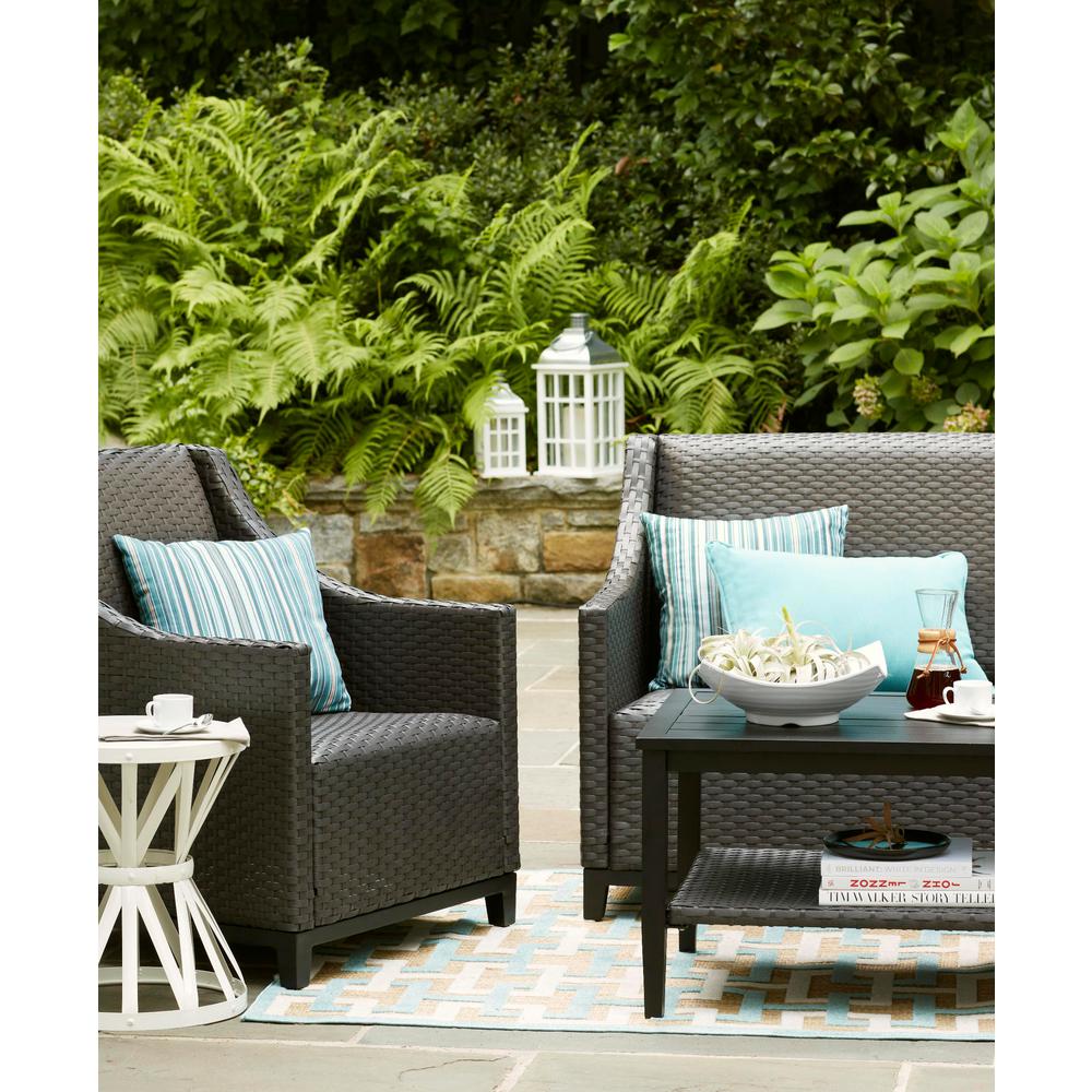 Home Decorators Collection Bainbridge 4 Piece Wicker Patio Conversation Set Hd19304 The Home Depot