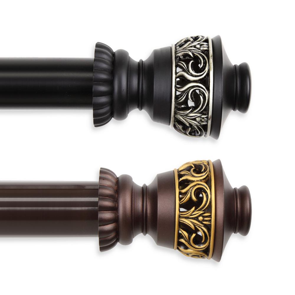 Rod Desyne Lattice 1 5 In Custom Cut Length Drapery Single Rod