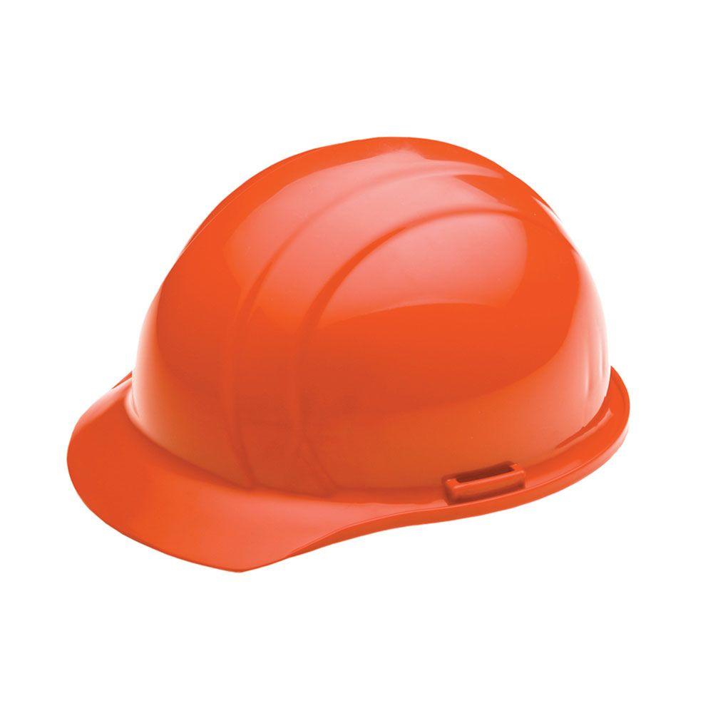 Americana Americana Vent 4 Point Nylon Suspension SlideLock Cap Hard Hat in Hi Viz Orange19255