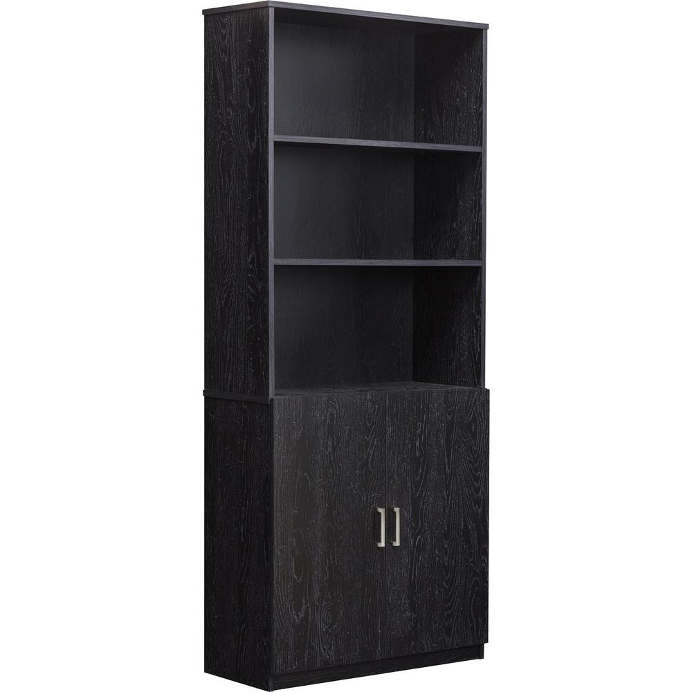 Ameriwood Home Mcdaniel Black Bookcase Hd88614 The Depot Ameriwood Home Mcdaniel Black Bookcase