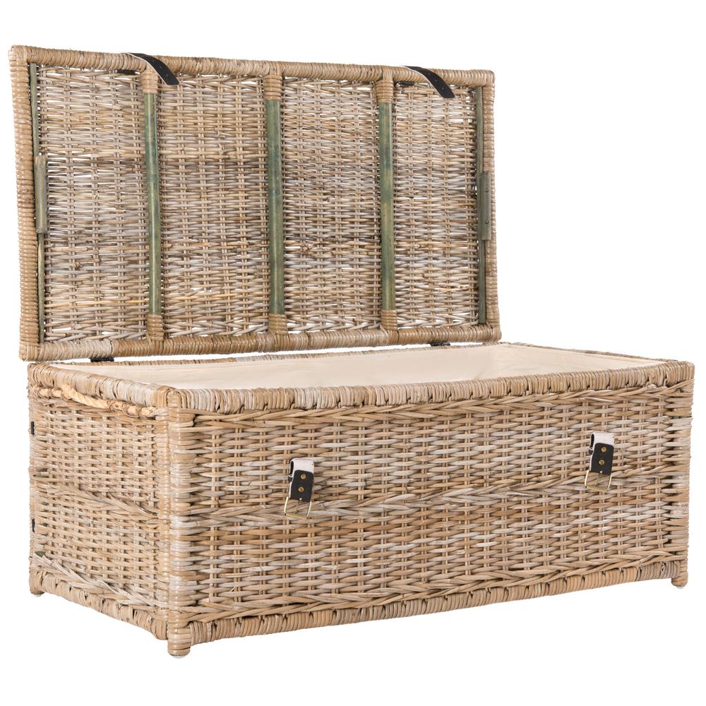 large wicker toy chest