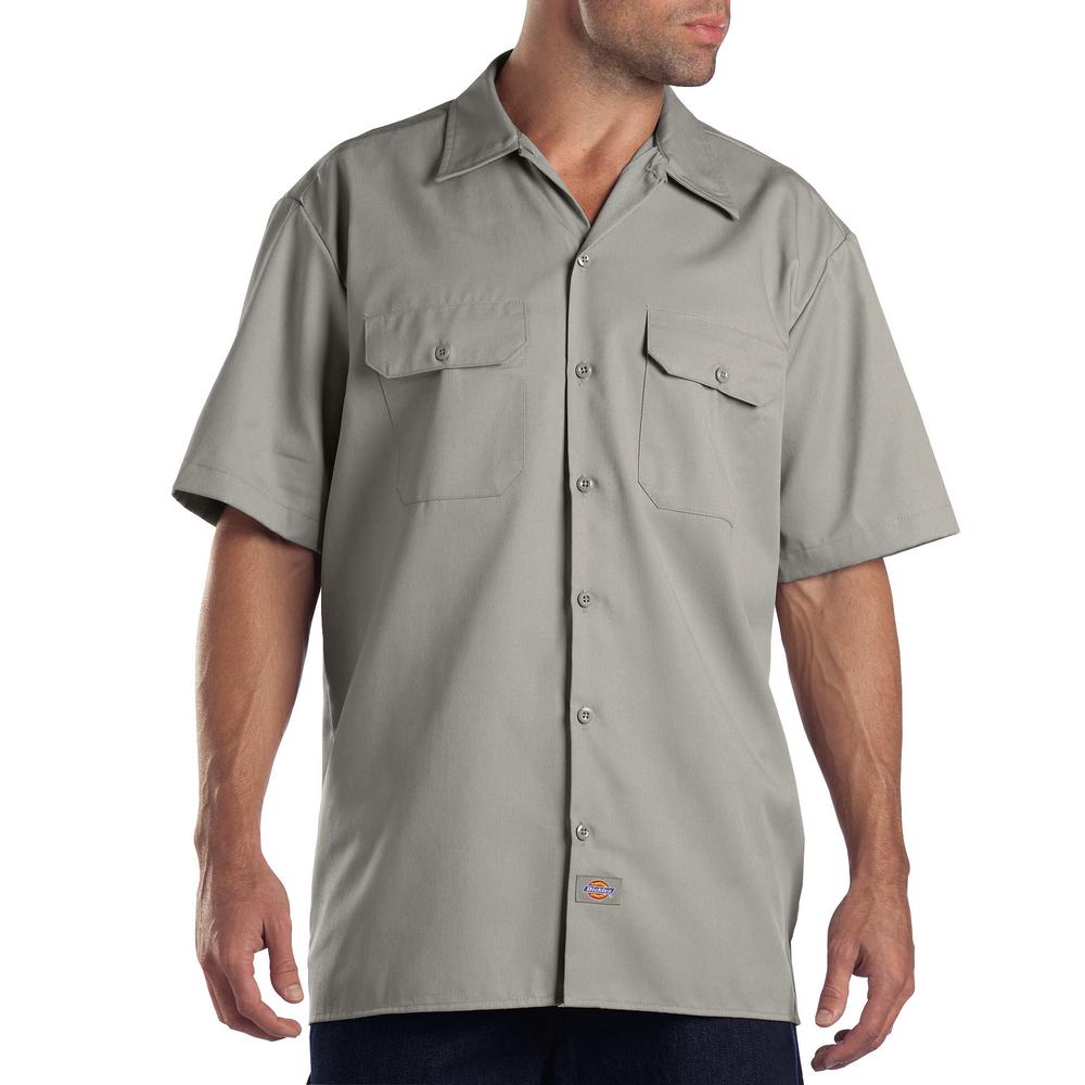 Dickies Short Sleeve Work Shirt-1574SV S - The Home Depot