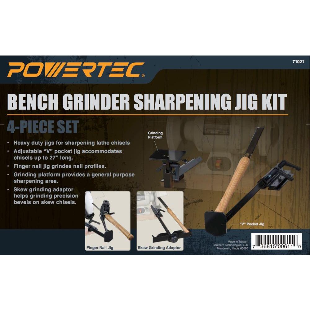 Powertec 4 In 1 Heavy Duty Bench Grinder Sharpening Jig Kit 71021