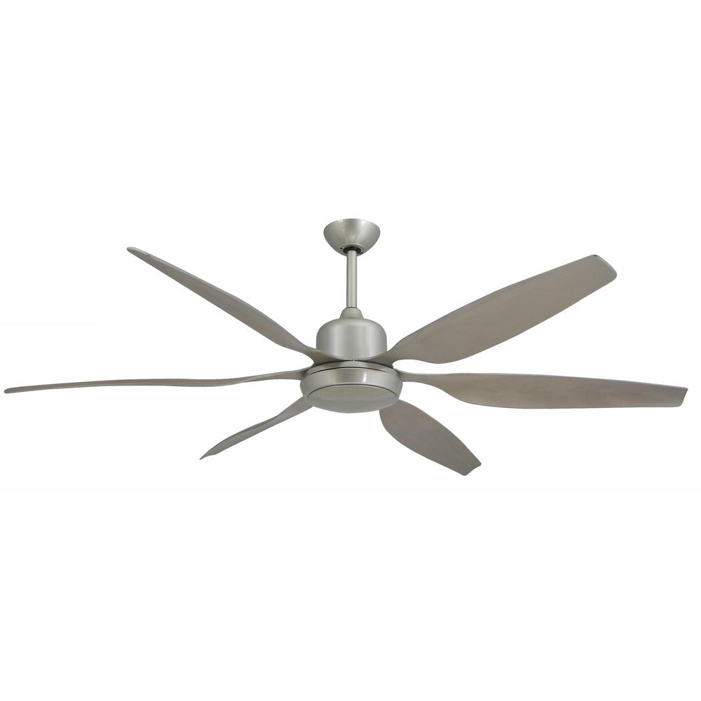 Troposair Titan 66 In Indoor Outdoor Brushed Nickel Ceiling Fan And Light