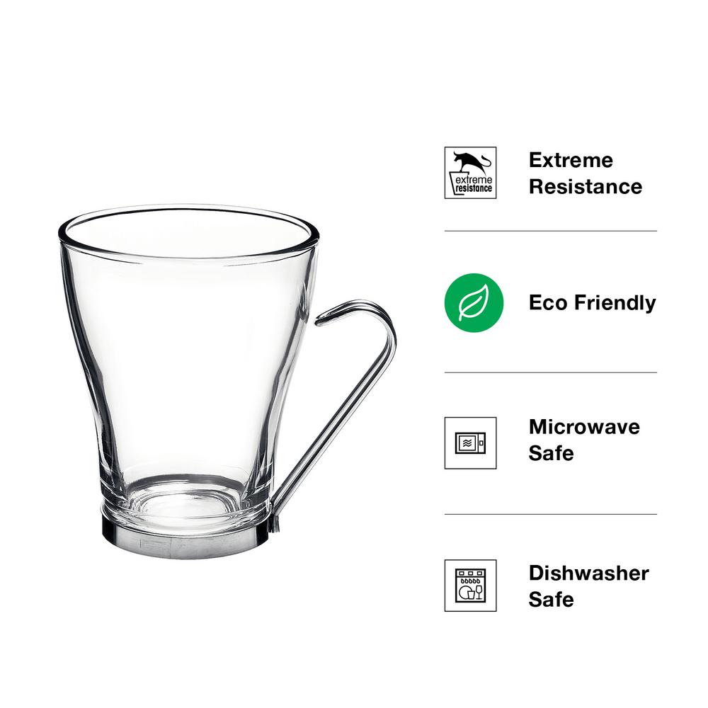 clear glass cappuccino cups