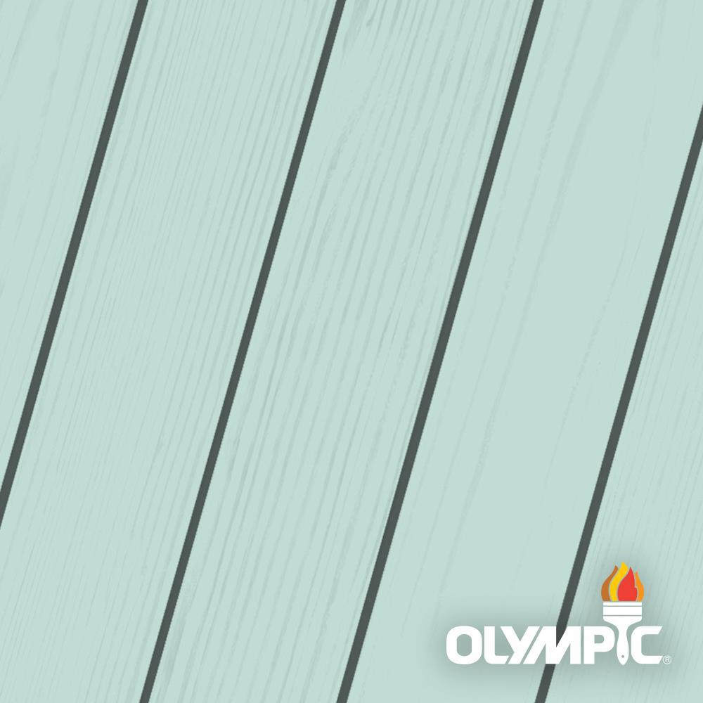 Olympic Maximum 5 Gal Blue Mist Solid Color Exterior Stain And Blue Mist Solid Color Exterior Stain And Sealant In One