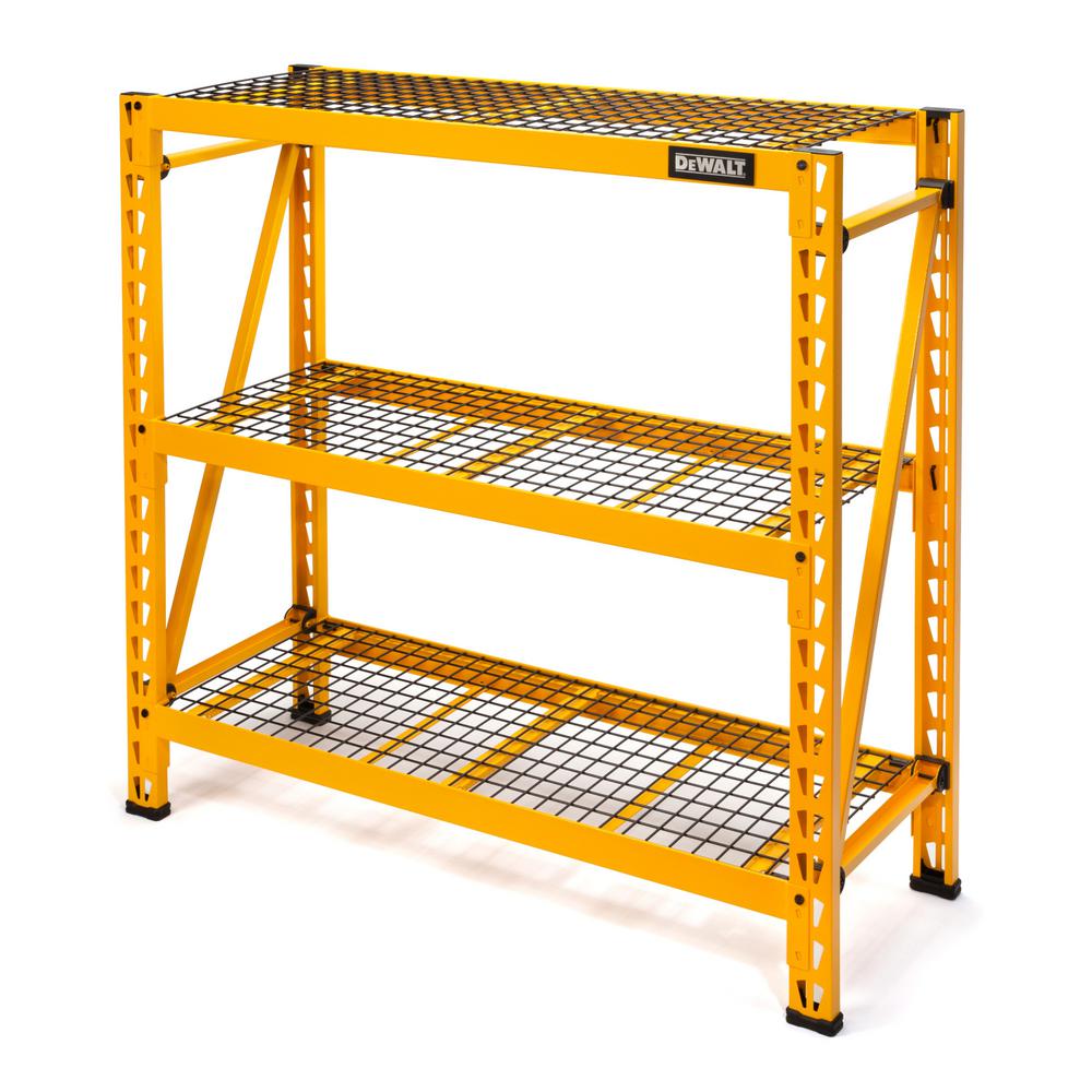 Dewalt 3-Shelf Steel Wire Deck Expandable Industrial Storage Rack