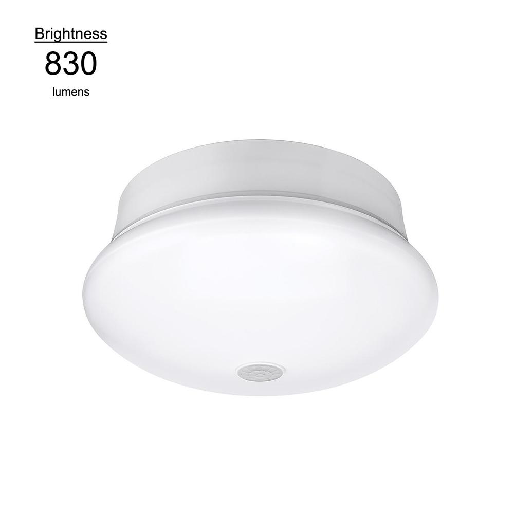Flush Mount Lights Lighting The Home Depot Motion Sensor Controlled Lighting White Integrated Led Bright