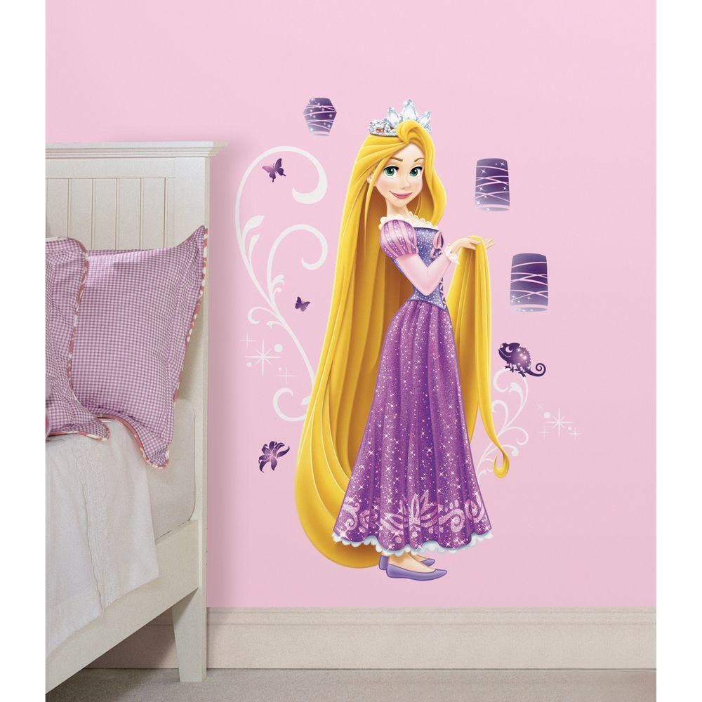 RoomMates 5 in. x 19 in. Disney - Princess Rapunzel Peel ...