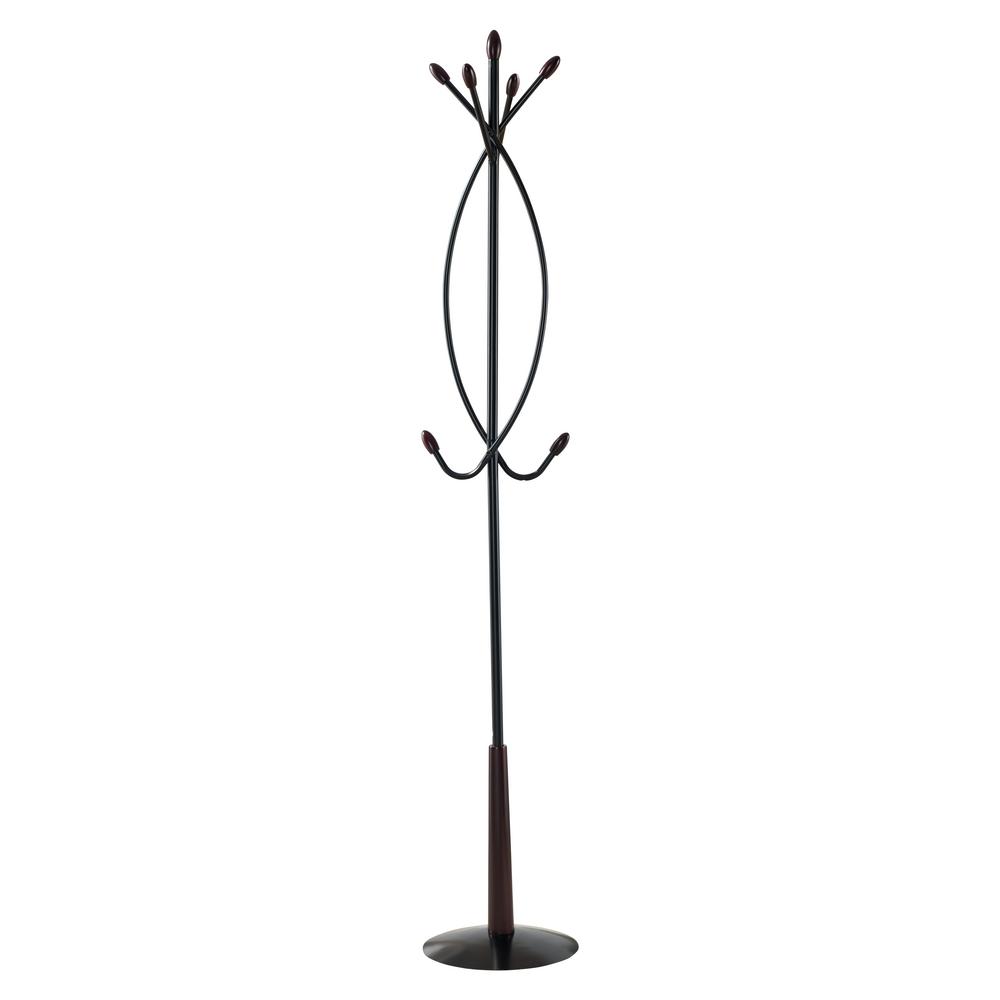 Kings Brand Furniture Black Metal 7 Hook Hall Tree Coat And Hat Rack Kings Brand Furniture Black Metal 7 Hook Hall Tree Coat And Hat Rack