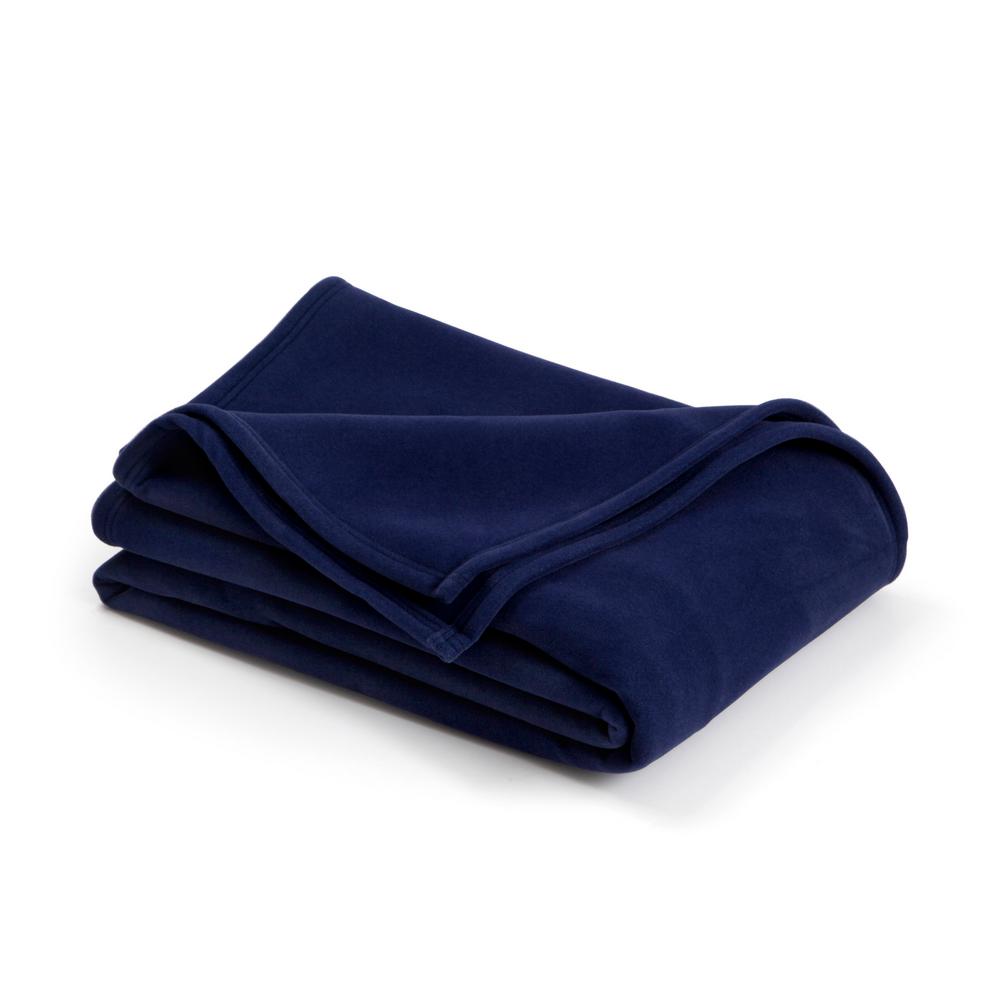 Vellux Original Navy Nylon Full/Queen Blanket027399017716 The Home Depot