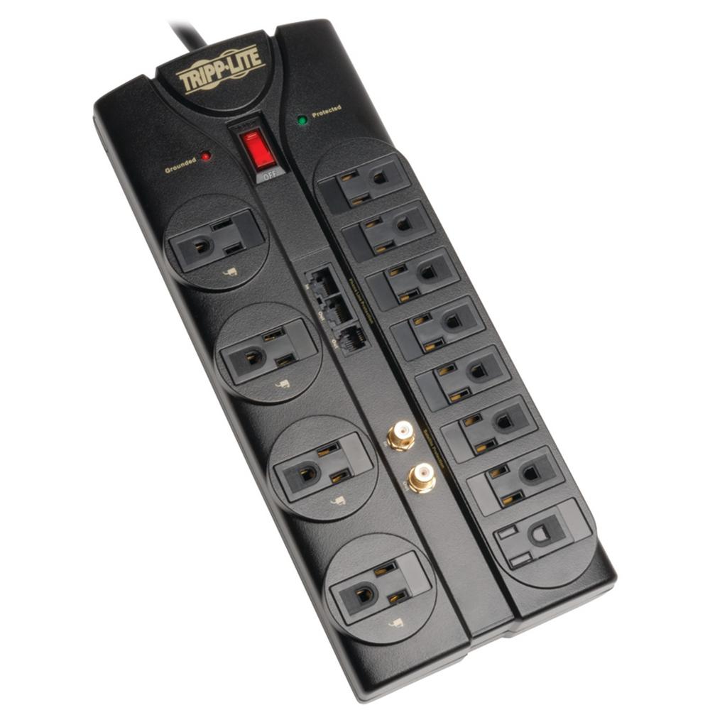 Tripp Lite 12Outlet Surge ProtectorTLP1208SAT The Home Depot
