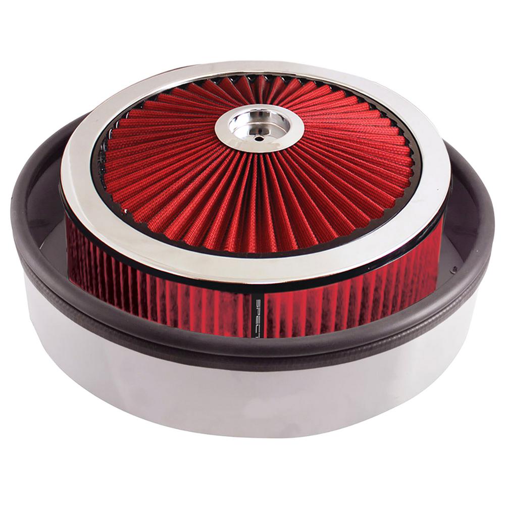 T Base OD // 5.156in Flange ID // 6.063in Spectre HPR Conical Air Filter 2.75in