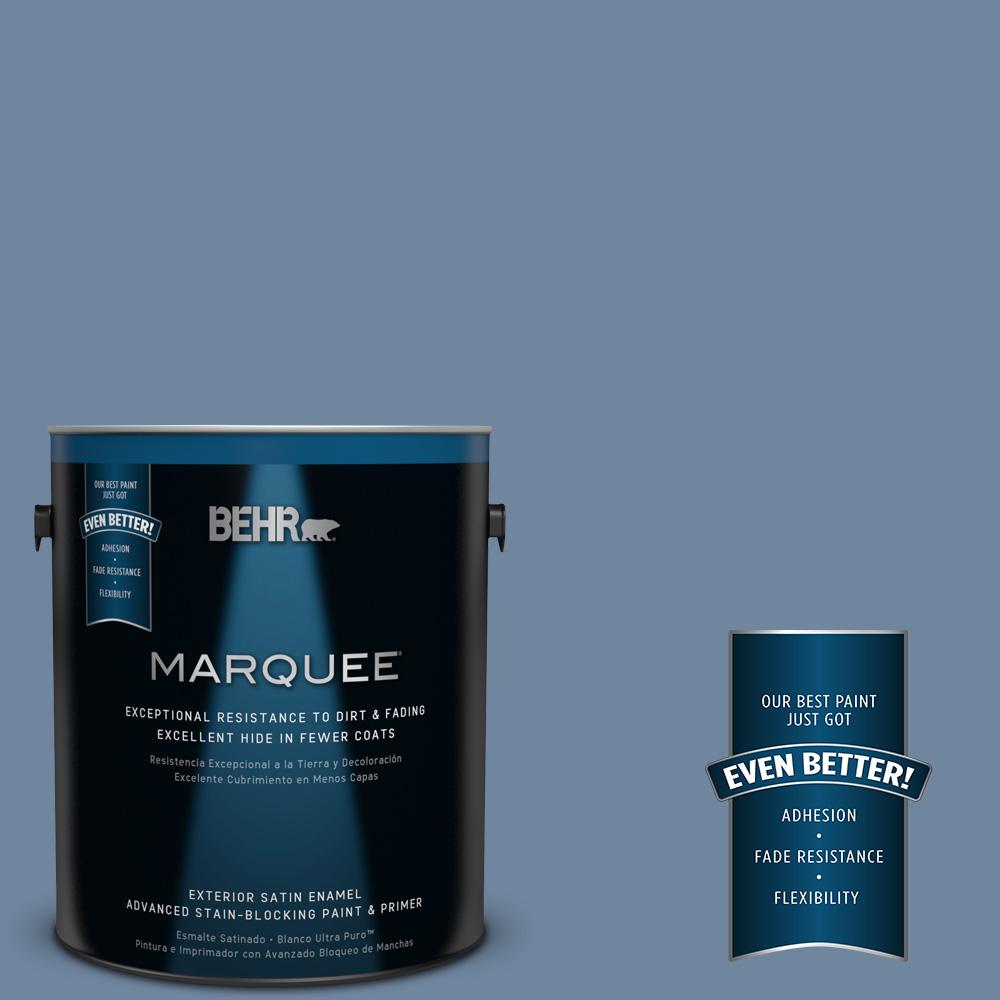 BEHR MARQUEE 1gal. S5205 Thundercloud Satin Enamel Exterior Paint