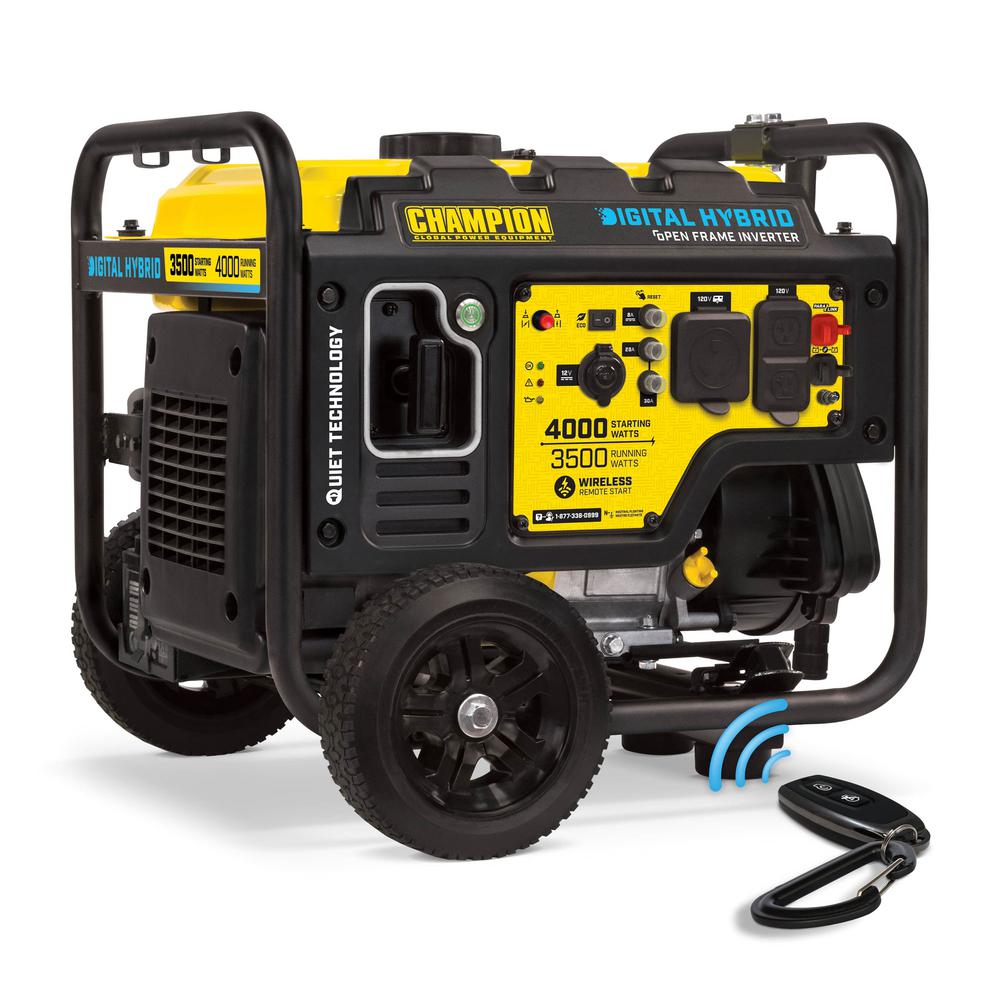 dual fuel open frame inverter generator