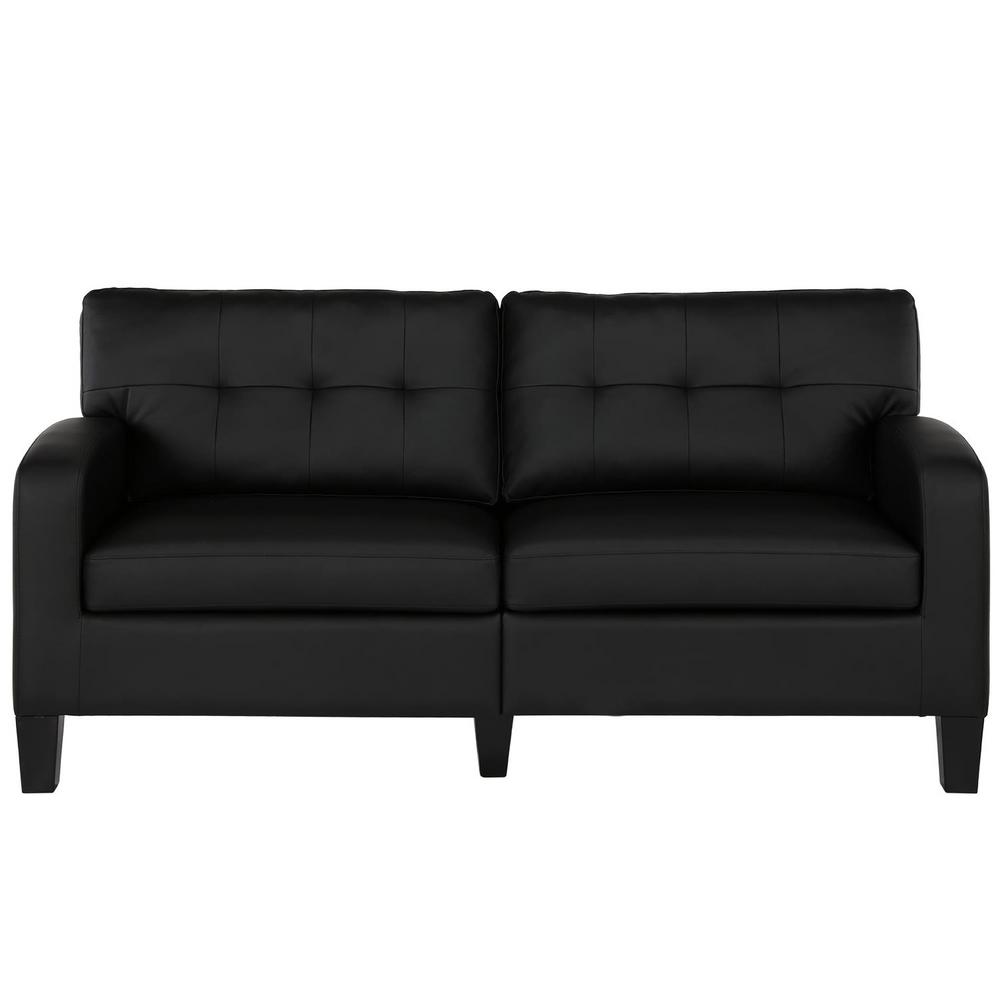 Faux Leather Sofas Living Room Furniture The Home Depot - How To Clean Black Faux Leather Sofa Faux Leather Sofas Living Room Furniture The Home Depot - How To Clean Black Faux Leather Sofa