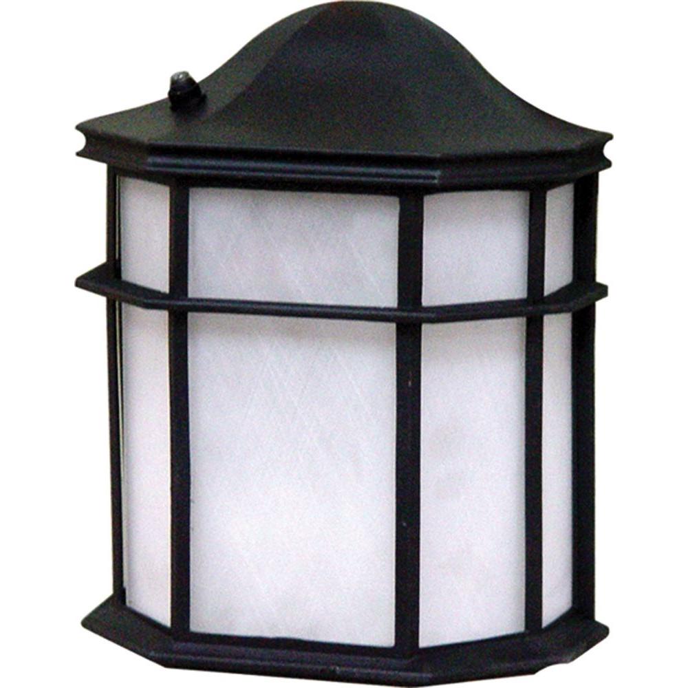 Volume Lighting 1Light Black Outdoor Wall MountV68775 The Home Depot