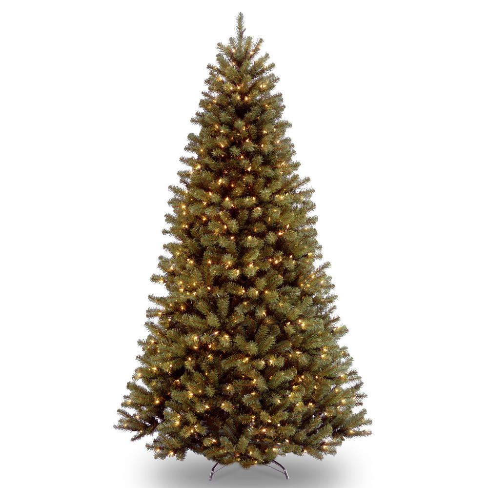 10 ft. North Valley Spruce Tree with Clear Lights, Greens