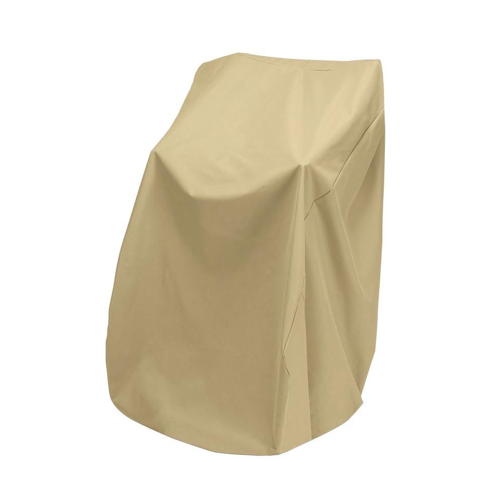 Two Dogs Designs 48 In Khaki Stacked Patio Chair Cover 2d Pf40365 Two Dogs Designs 48 In Khaki Stacked Patio Chair Cover