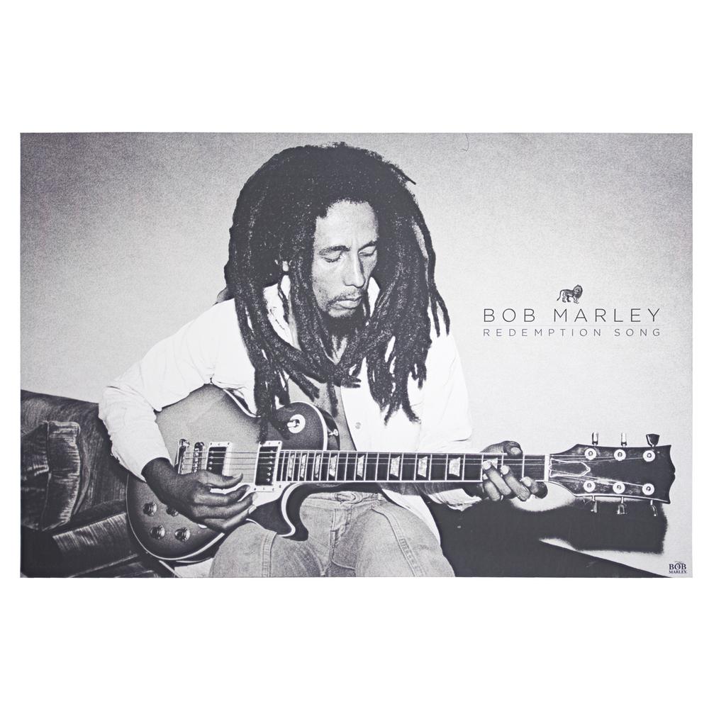 American Art Decor Licensed Bob Marley Redemption Song Black