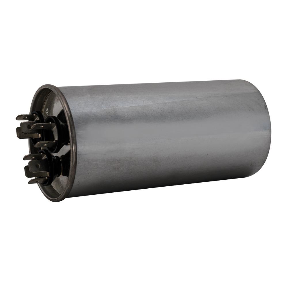Dual Run Capacitor 50//5 MFD 370v 440v AC Motor HVAC 440 vac v volts 50//5 uf 50+5