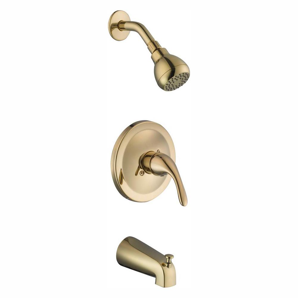 Shower Tub Diverter Brass Bathroom Faucets Bath The Home Depot