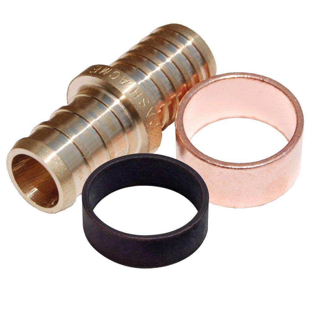 Sharkbite 3 4 In Brass Pex Barb Polybutylene Coupling Uc4016lfa The