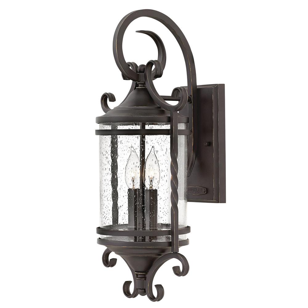 Hinkley Lighting Casa Medium 2 Light Olde Black Outdoor Wall Hinkley Lighting Casa Medium 2 Light