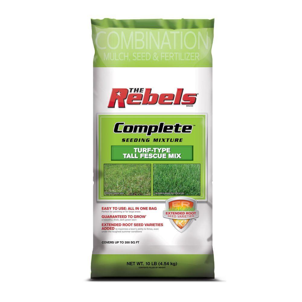 The Rebels Complete 10 lbs. Tall Fescue Seed Mix withh Mulch, Grass