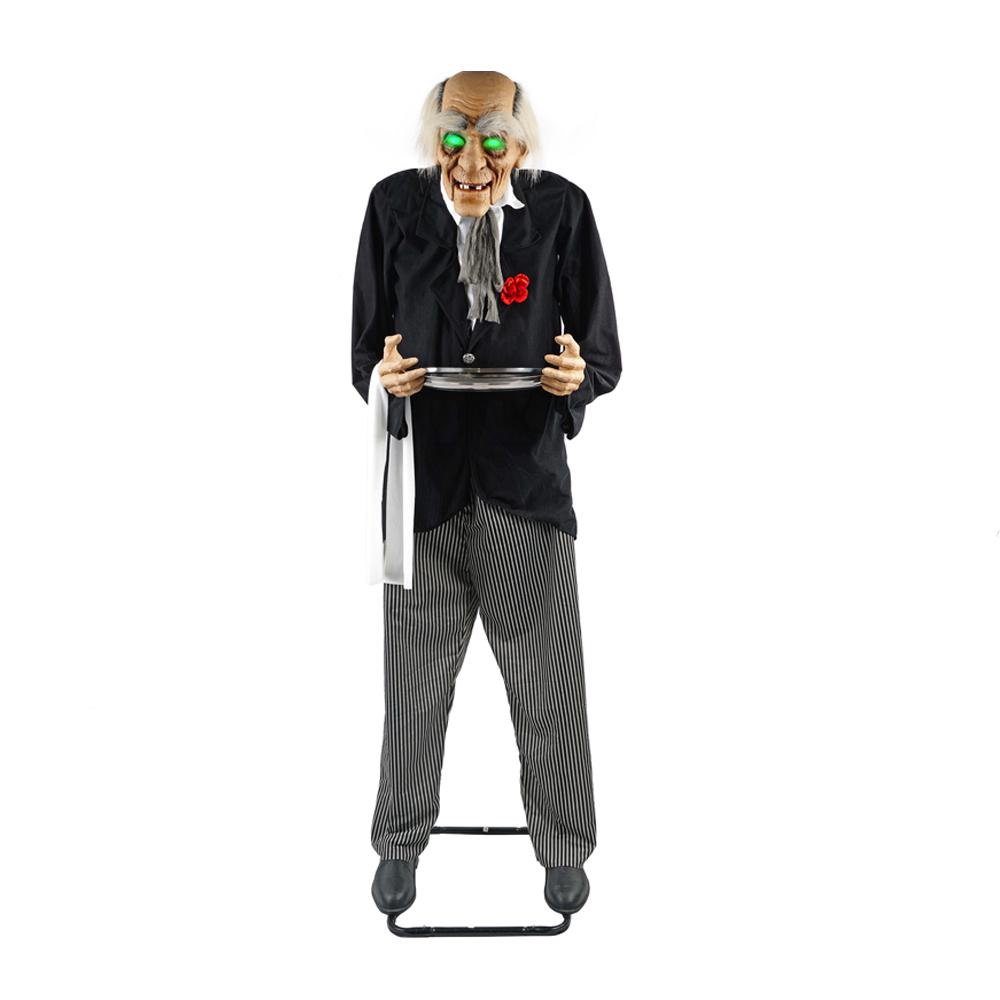 72 in Animated Standing Butler Holding a Candy Tray 7330 