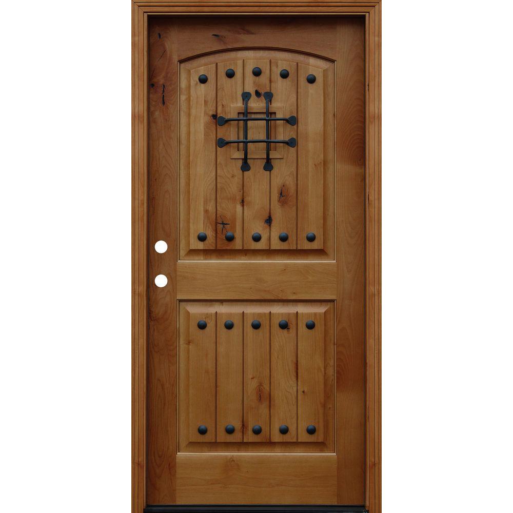 Prehung exterior wood doors