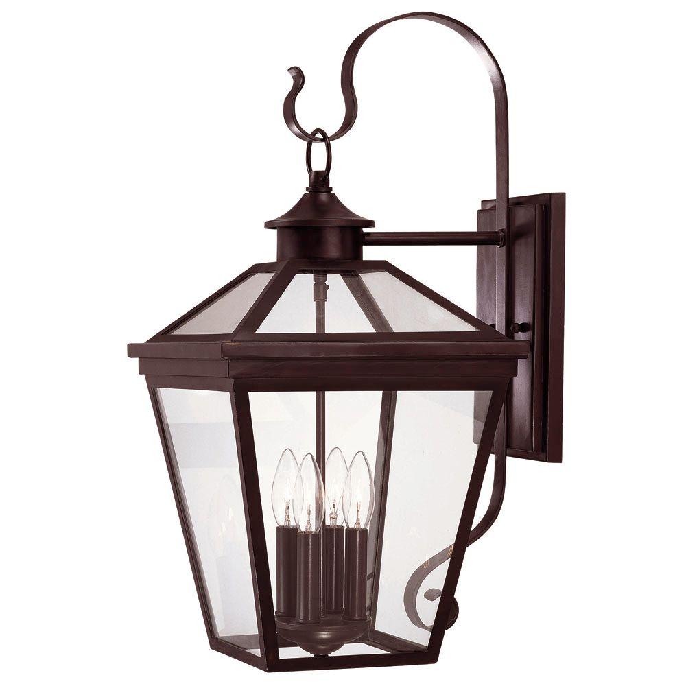 Illumine Exterior Wall Mount Lantern-CLI-SH202852913 - The Home Depot