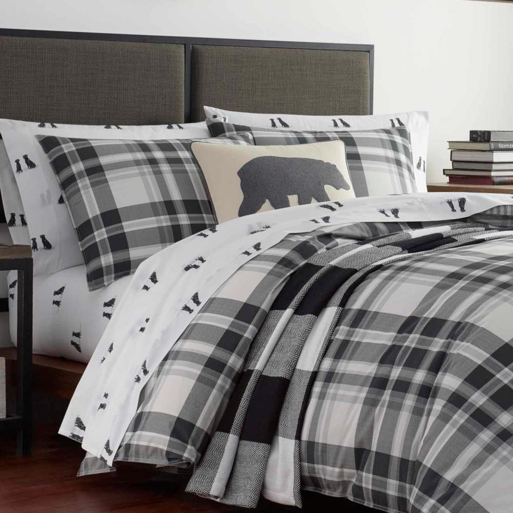 Eddie Bauer 3 Piece Coal Creek Plaid King Comforter Set