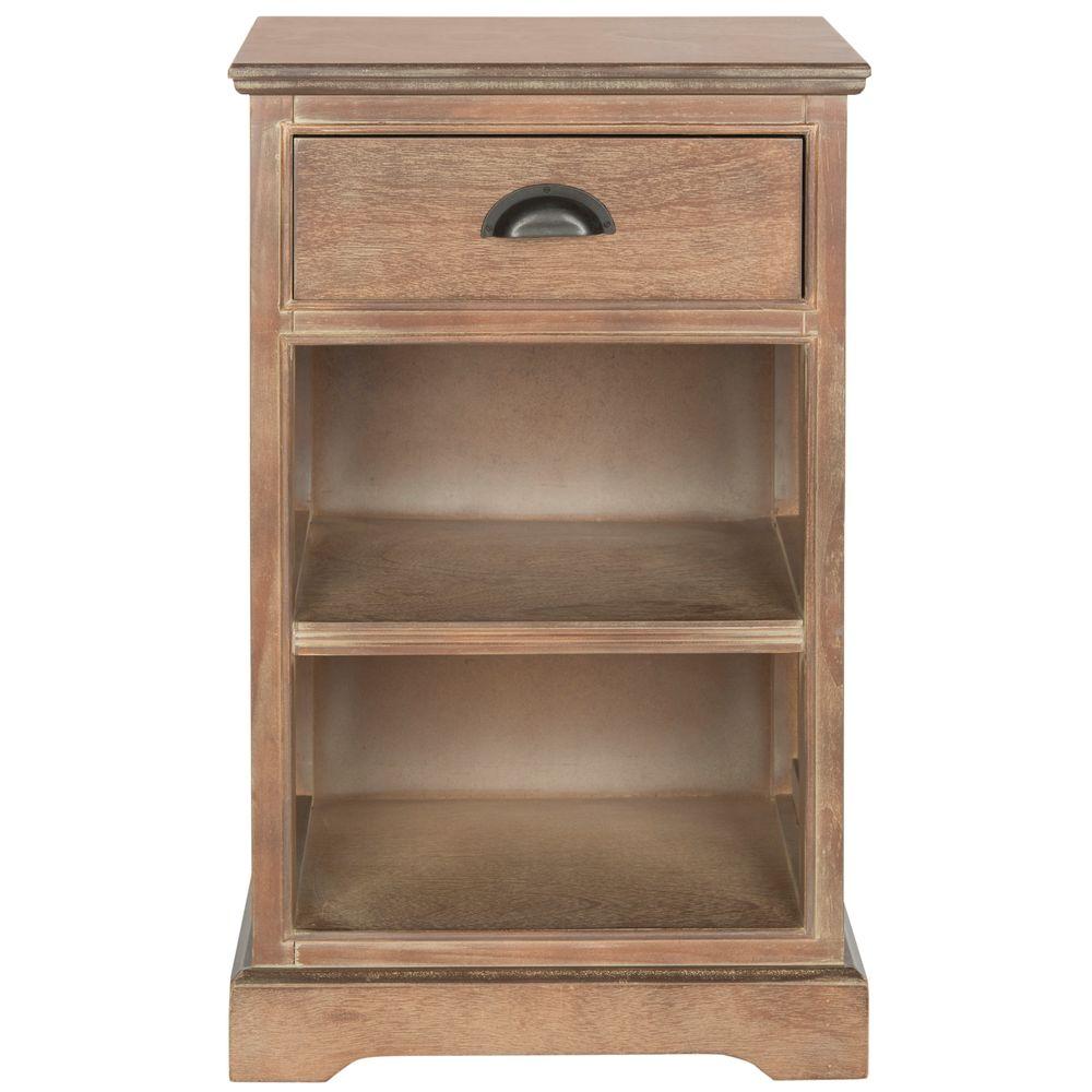 Safavieh Griffin Washed Natural Pine Storage End TableAMH5719B The
