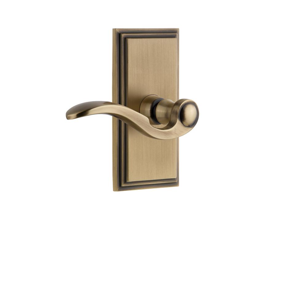 Grandeur Carre Plate Double Dummy With Bellagio Door Lever In