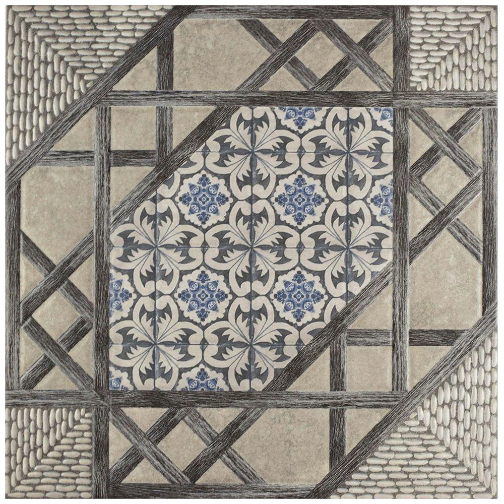 Merola Tile Olivia Gris 17 5 8 In X Ceramic Floor And Olivia Gris 17 5 8 In X Ceramic Floor And Wall Tile 11 1 Sq Ft Case
