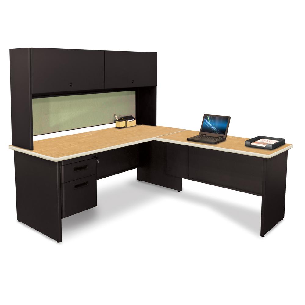 Black Solano L Desk