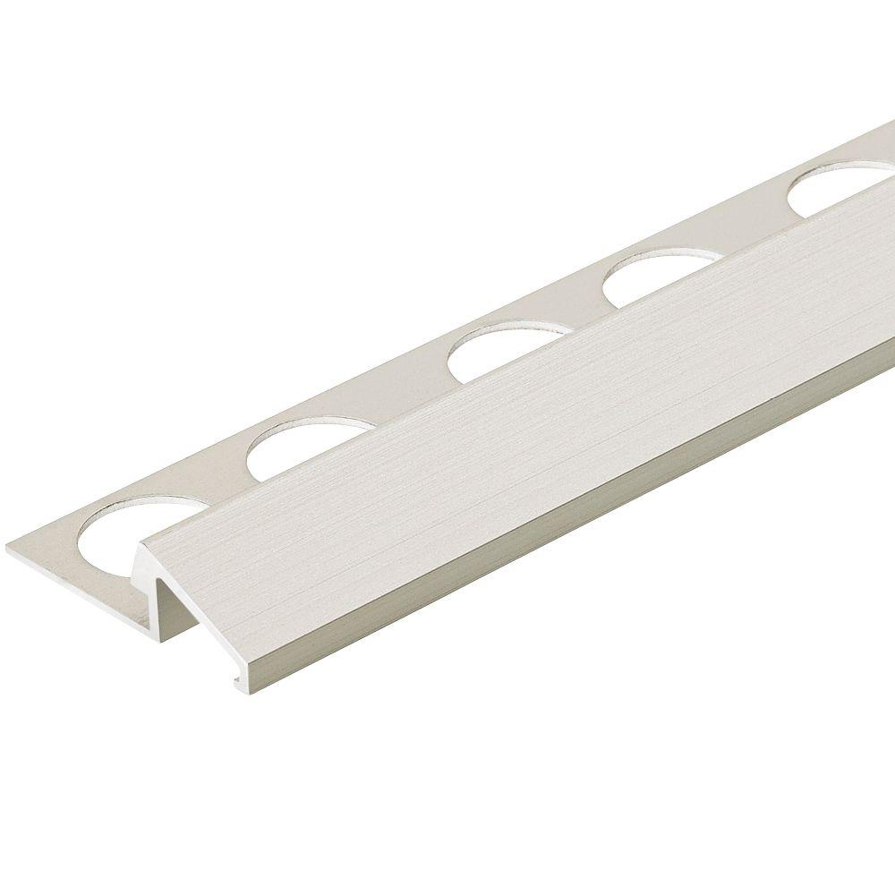 Custom Building Products Satin Silver 3/8 in. x 981/2 in. Aluminum U