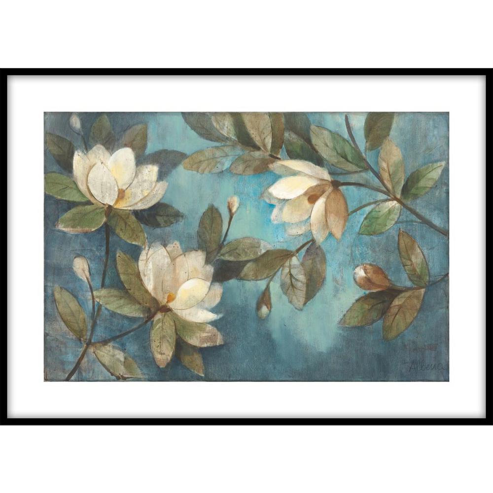 Ptm Images 9 75 In X 11 Floating Magnolias Framed Wall Floating Magnolias Framed Wall Art 1 76650 The Home Depot