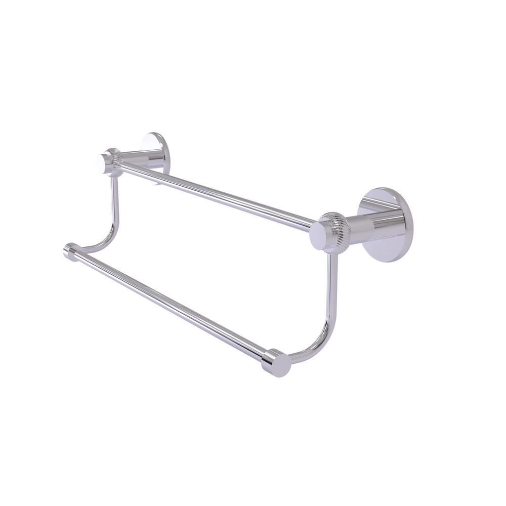 Allied Br Dottingham Collection 30 In Double Towel Bar Mercury Collection 30 In Double Towel Bar With Twisted Accent