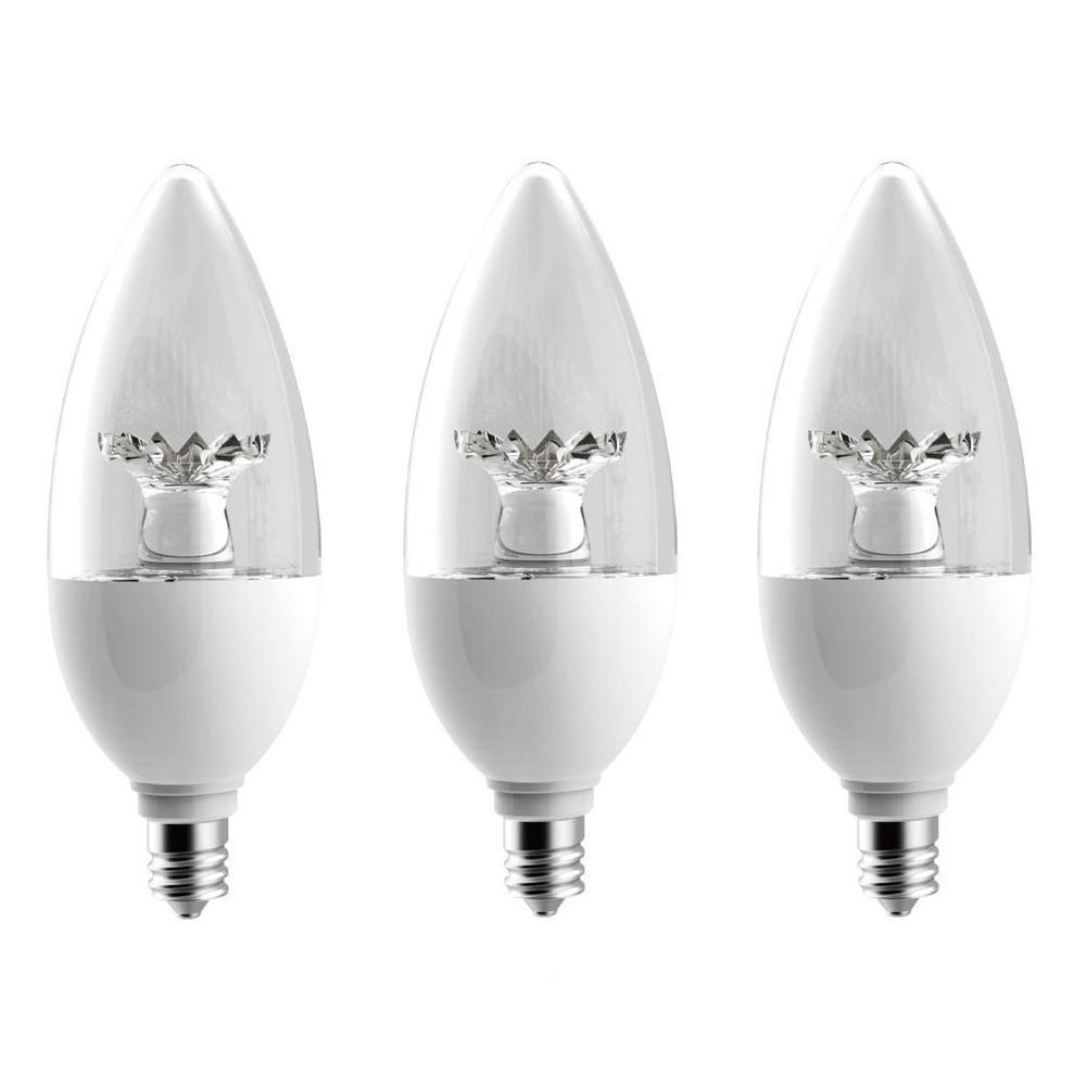 EcoSmart 40-Watt Equivalent B11 Dimmable CEC LED Light Bulb Daylight (3