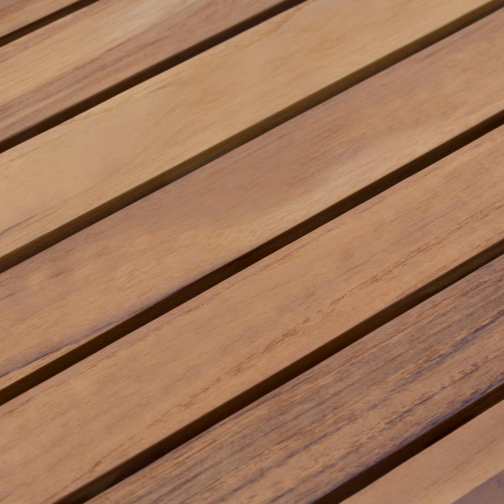 Noble House Lance Teak Square Wood Outdoor Accent Table 42053