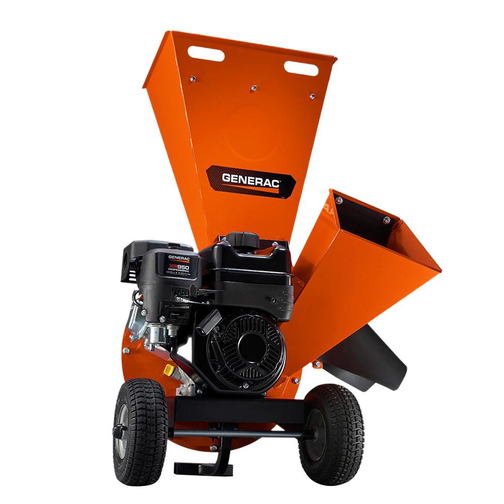 Generac 3 in. 208cc HeavyDuty Gas Powered Chipper ShredderG384173