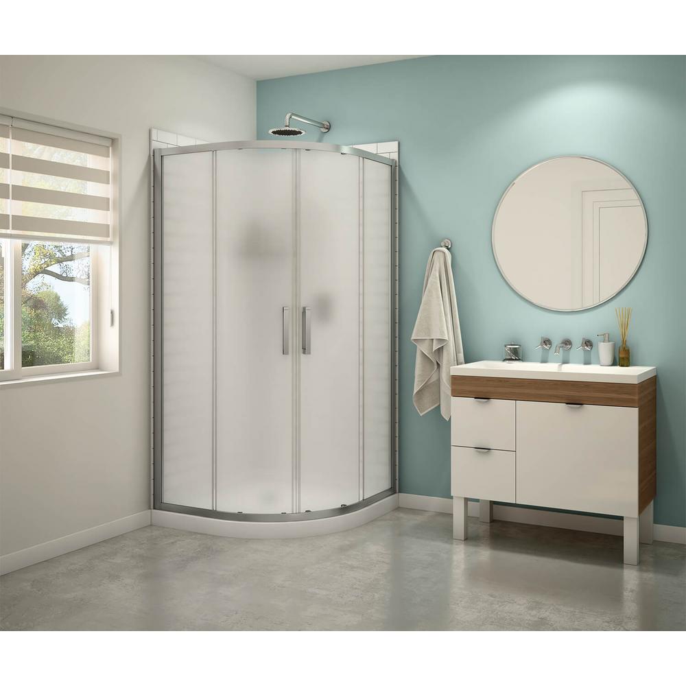 Maax Sakura 38 In X 71 5 In Semi Frameless Sliding Shower Door