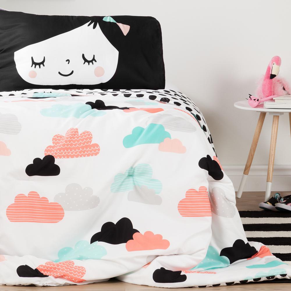 black and white childrens bedding